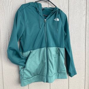 North Face full zip hooded sweatshirt